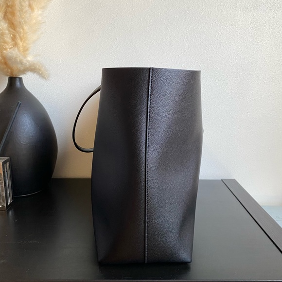 EUC YSL Saint Laurent East West Supple Leather Shopping Tote Black - Picture 7 of 14